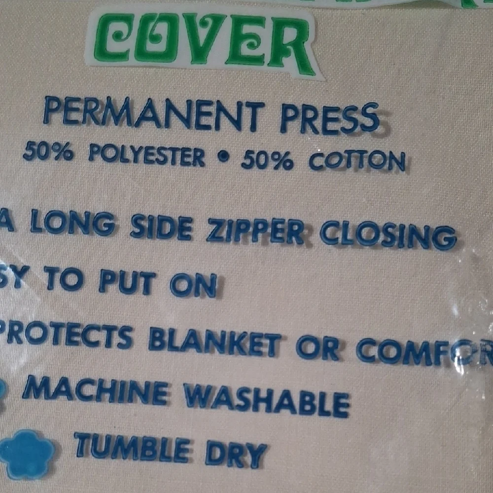 New.Superior Cream Blanket & Comforter Cover Size 72×90